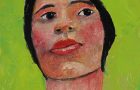 Katie Jeanne Wood - 241 Contemplating Changes oil portrait painting