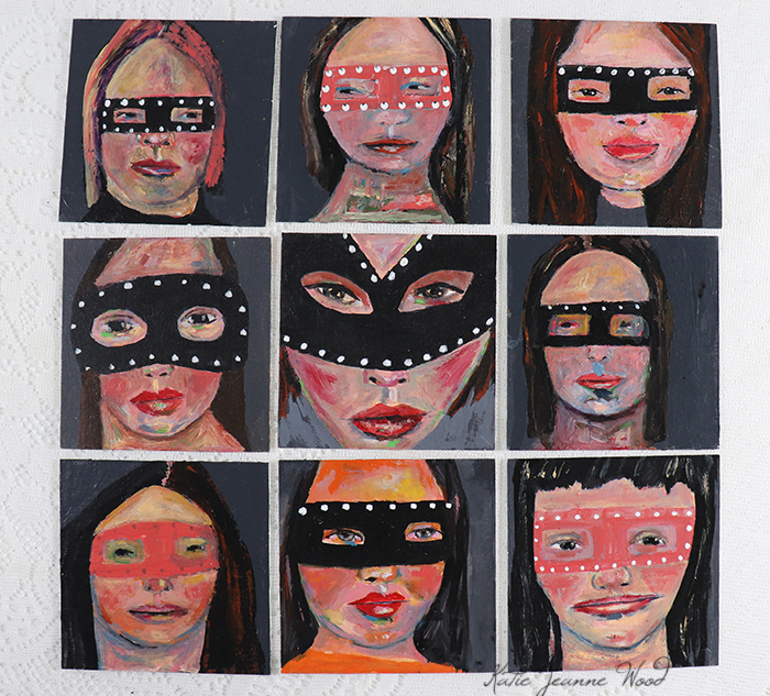 Katie Jeanne Wood - Halloween Masquerade Masks Series
