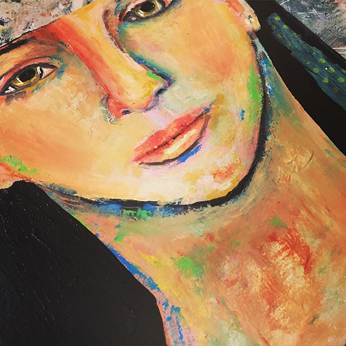 Katie Jeanne Wood - Britney portrait painting