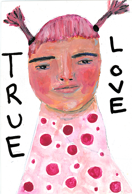 Katie Jeanne Wood - 6x4 True Love portrait painting