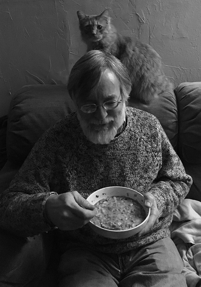 Katie Jeanne Wood - Greg eating homemade soup with Harold