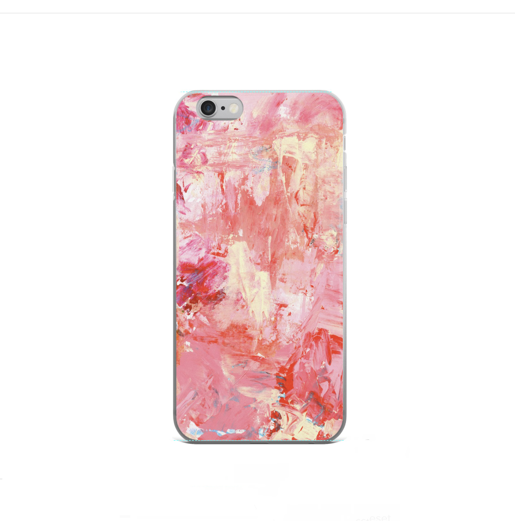 pink abstract iphone case