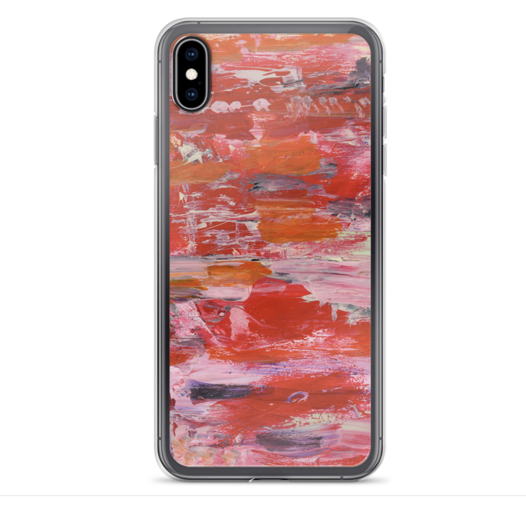 red abstract phone case