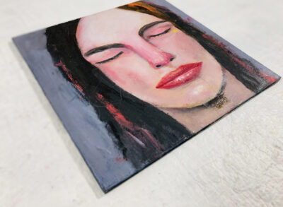 Katie Jeanne Wood - It Was Already Late Enough oil portrait painting