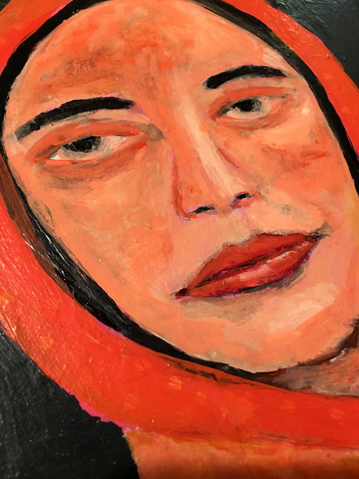 Katie Jeanne Wood - Revising portrait painting using Zorn palette