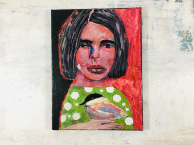 Katie Jeanne Wood - Hold On Tight Oil portrait