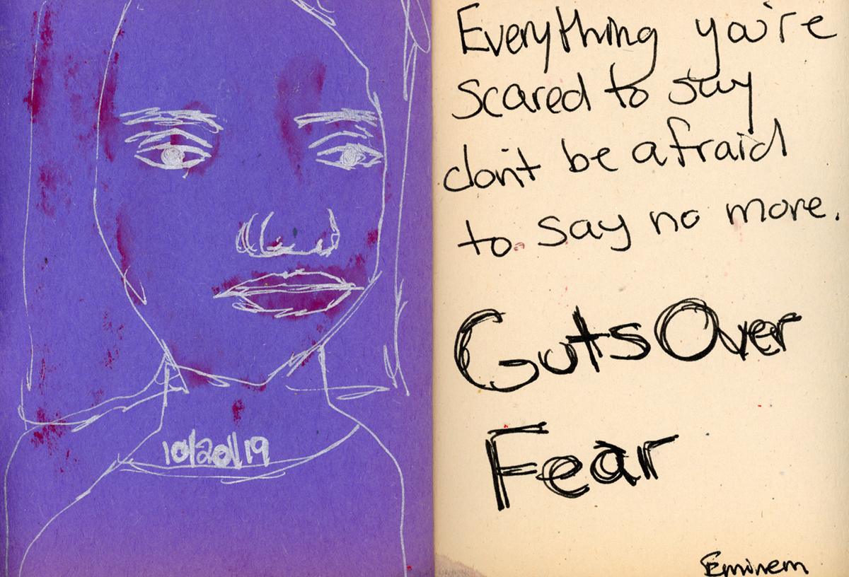 Katie Jeanne Wood - morning page 102019 Guts Over Fear