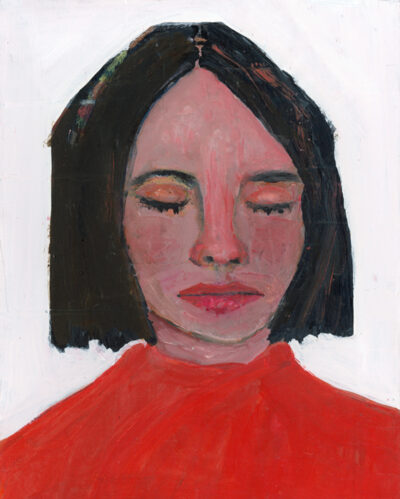 Katie Jeanne Wood - 8x10 Mediating For Peace portrait painting