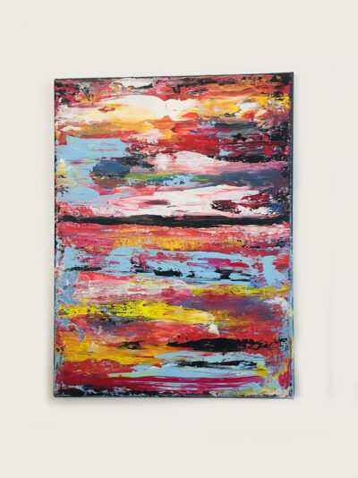 Katie Jeanne Wood - 9x12 Colorful Abstract Painting No 112