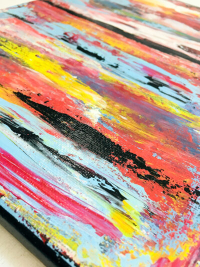 Katie Jeanne Wood - 9x12 Colorful Abstract Painting No 112