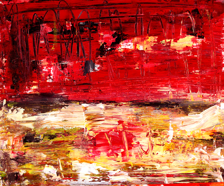 Katie Jeanne Wood - Red Abstract No 143