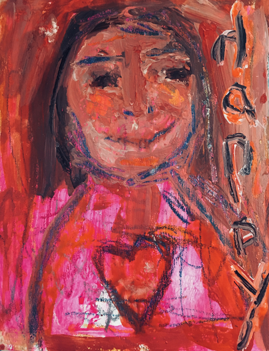 Katie Jeanne Wood - happy art journal page