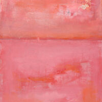 Katie Jeanne Wood - 8x10 Champagne Lake pink abstract painting