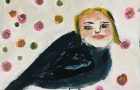 Katie Jeanne Wood - Half girl, half blackbird, crow or raven Confetti Girl