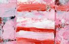 Katie Jeanne Wood - 4x4 Sweet Like Candy - Pink abstract painting