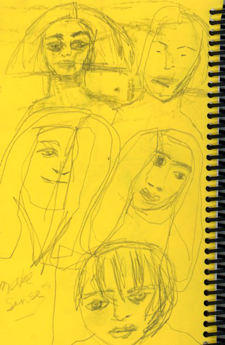 Katie Jeanne Wood - Sketchbook faces