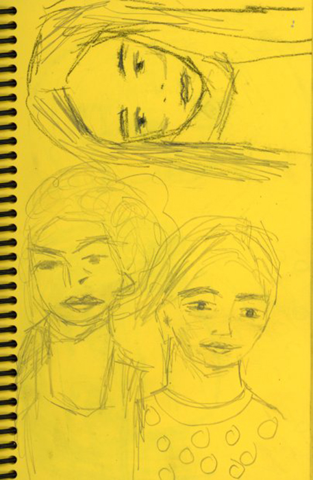 Katie Jeanne Wood - Sketchbook faces