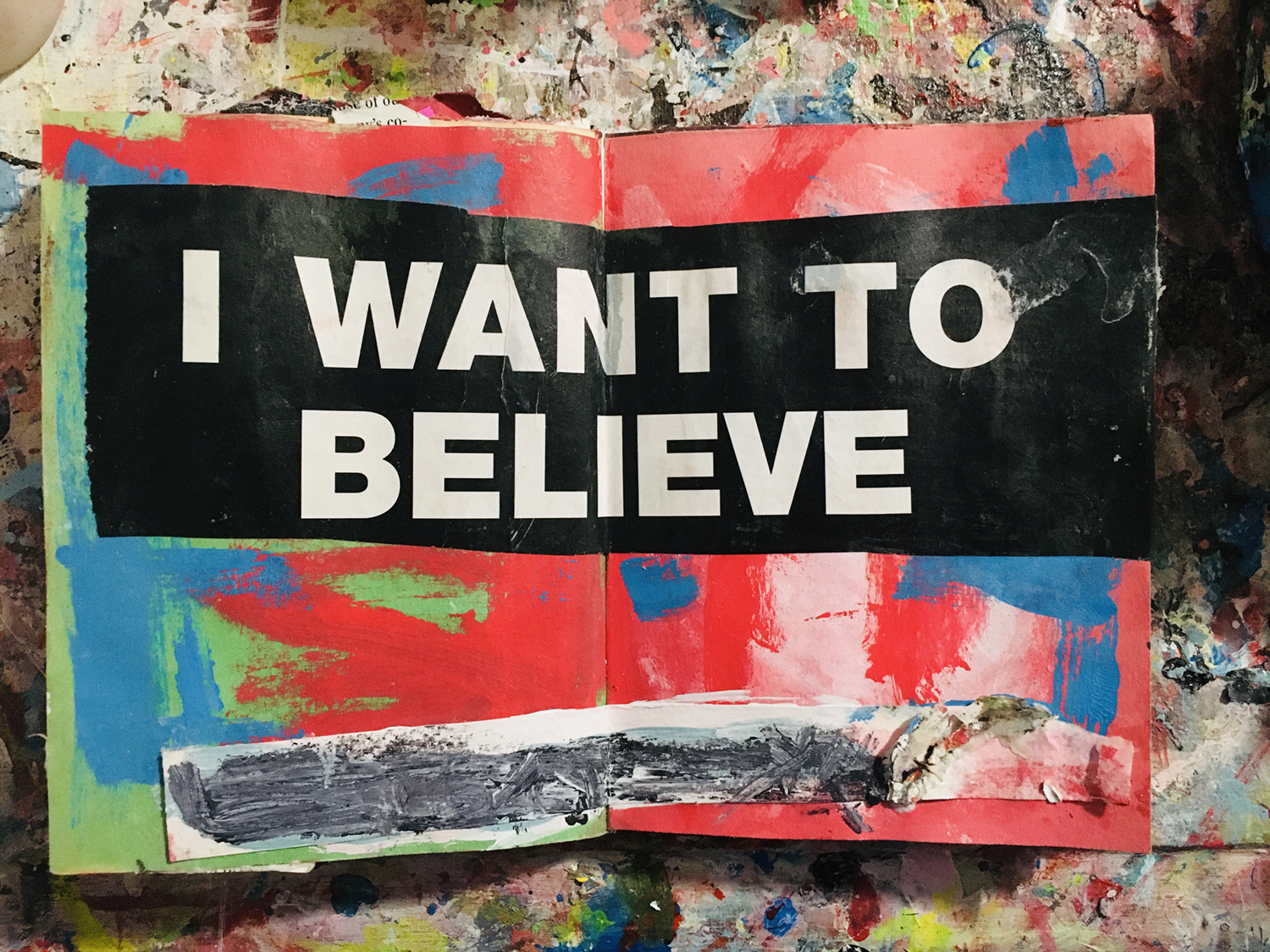 Katie Jeanne Wood - I want to believe art journal page