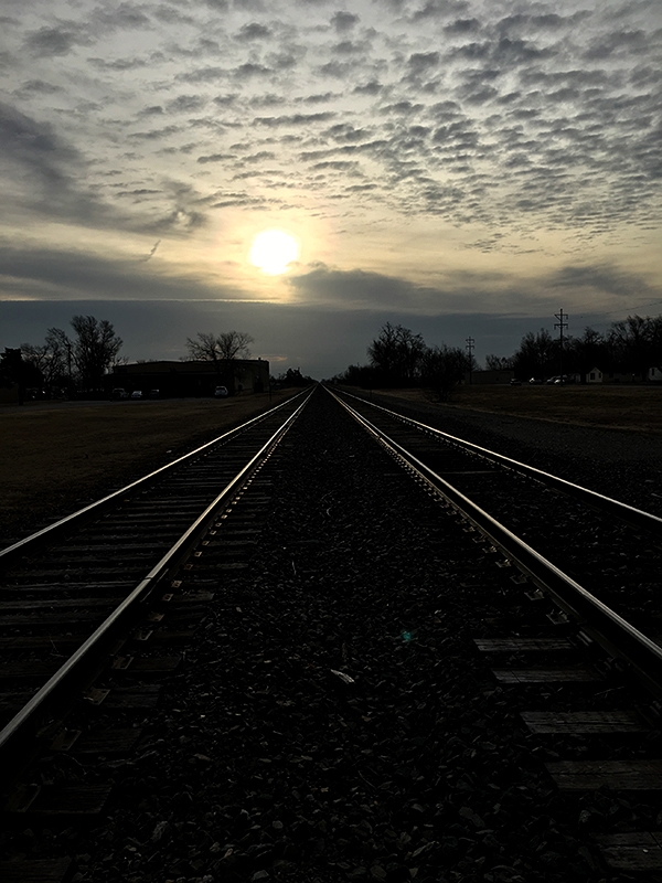 Katie Jeanne Wood - early morning railroad tracks