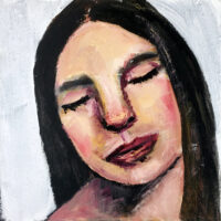 Katie Jeanne Wood - Life is Too Short oil portrait painting