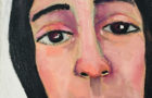 Katie Jeanne Wood - I'm Listening oil portrait painting