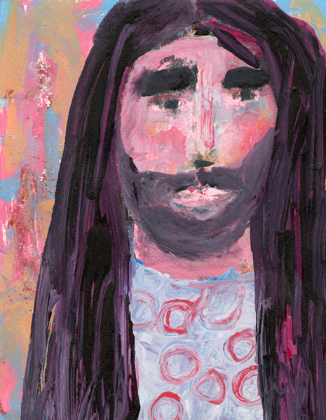 Katie Jeanne Wood - Woman in Quarantine portrait painting