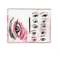 Eye I I mini handmade book