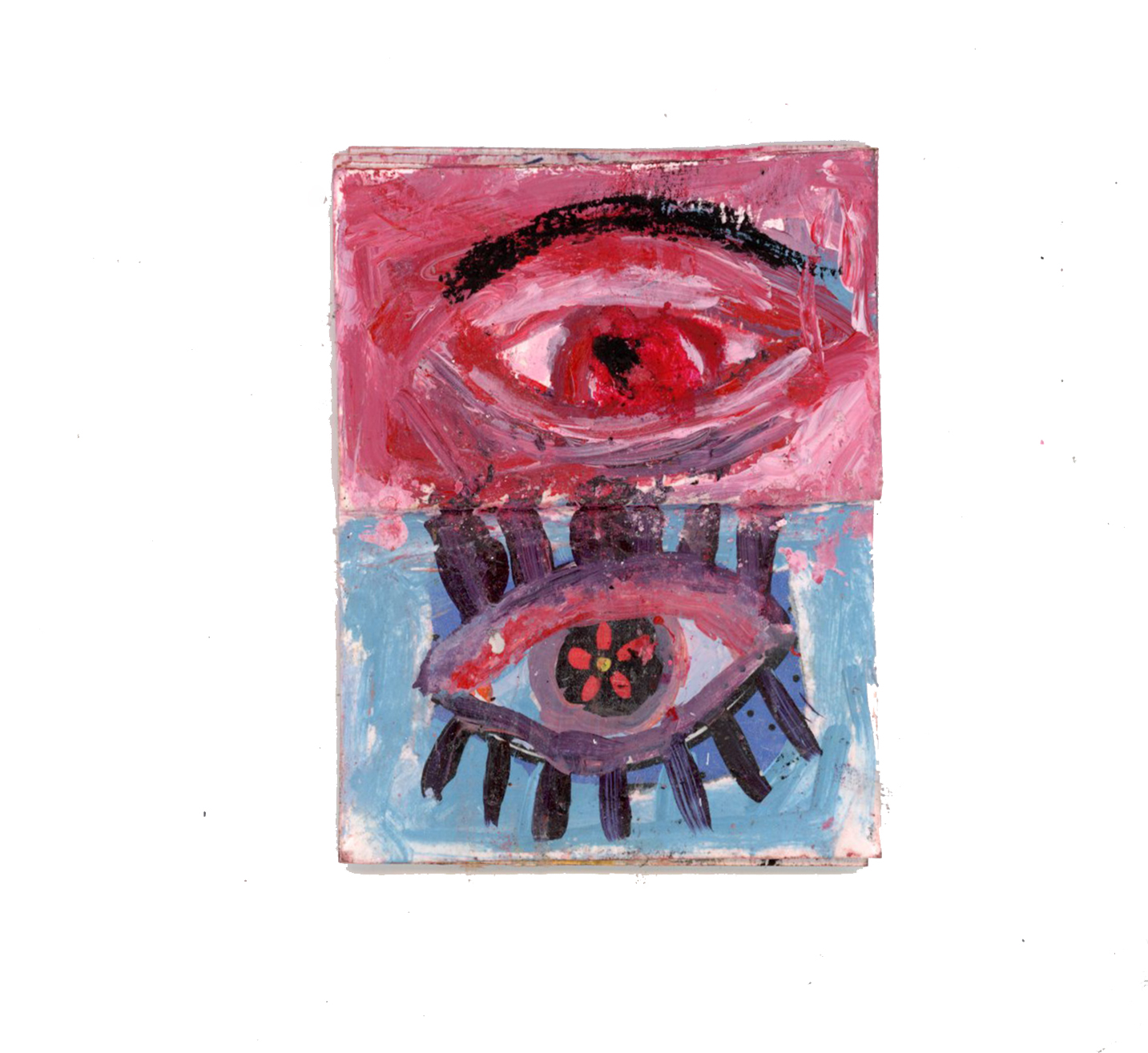 Eye I I mini handmade book