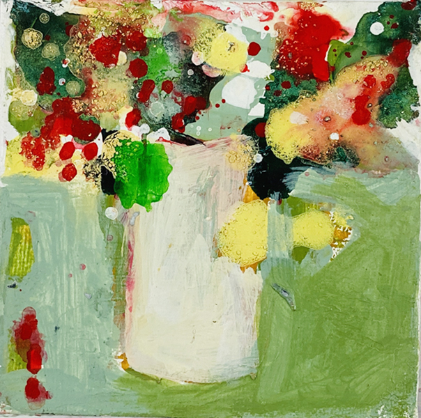 Katie Jeanne Wood - 4x4 Floral No 332