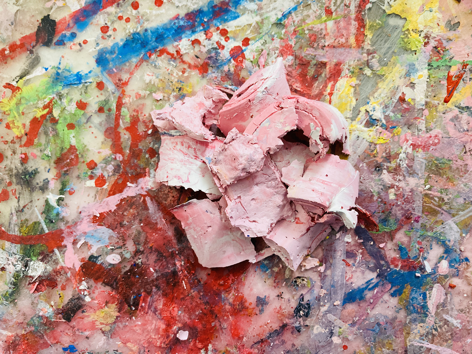 Katie Jeanne Wood - hardened pink paint
