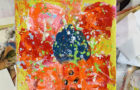 Katie Jeanne Wood - new floral painting wip