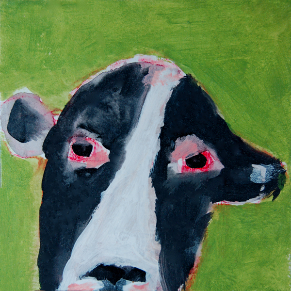 Katie Wood - Moo Cow No 1 animal painting