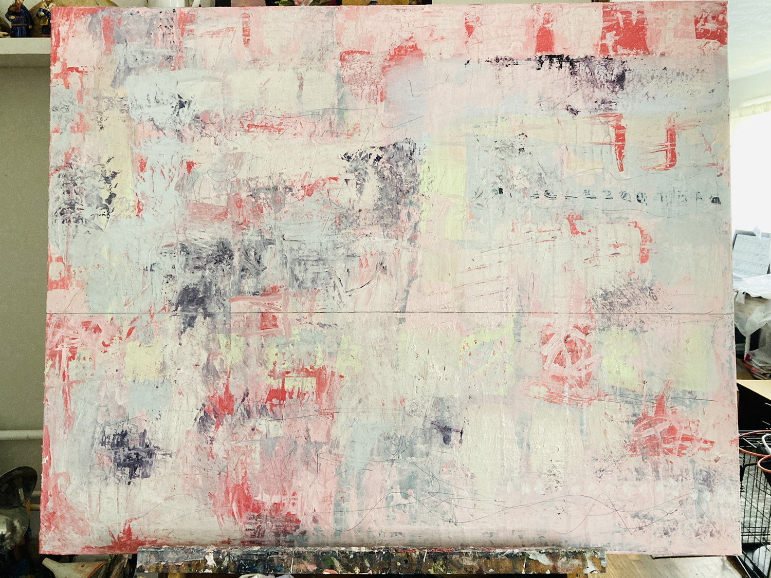 Katie Jeanne Wood - Large abstract over the couch