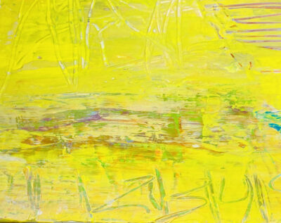Katie Jeanne Wood - It Shines For You Yellow Abstract Painting