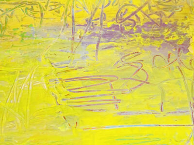 Katie Jeanne Wood - It Shines For You Yellow Abstract Painting