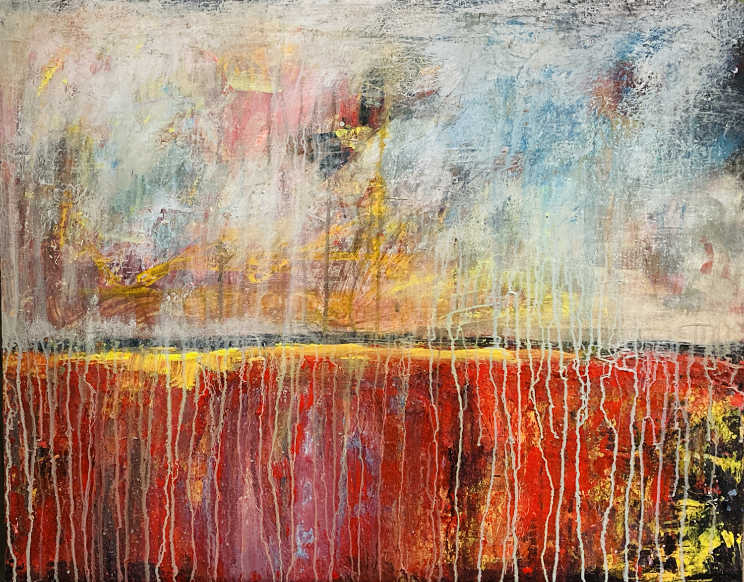 Katie Jeanne Wood - Large red abstract