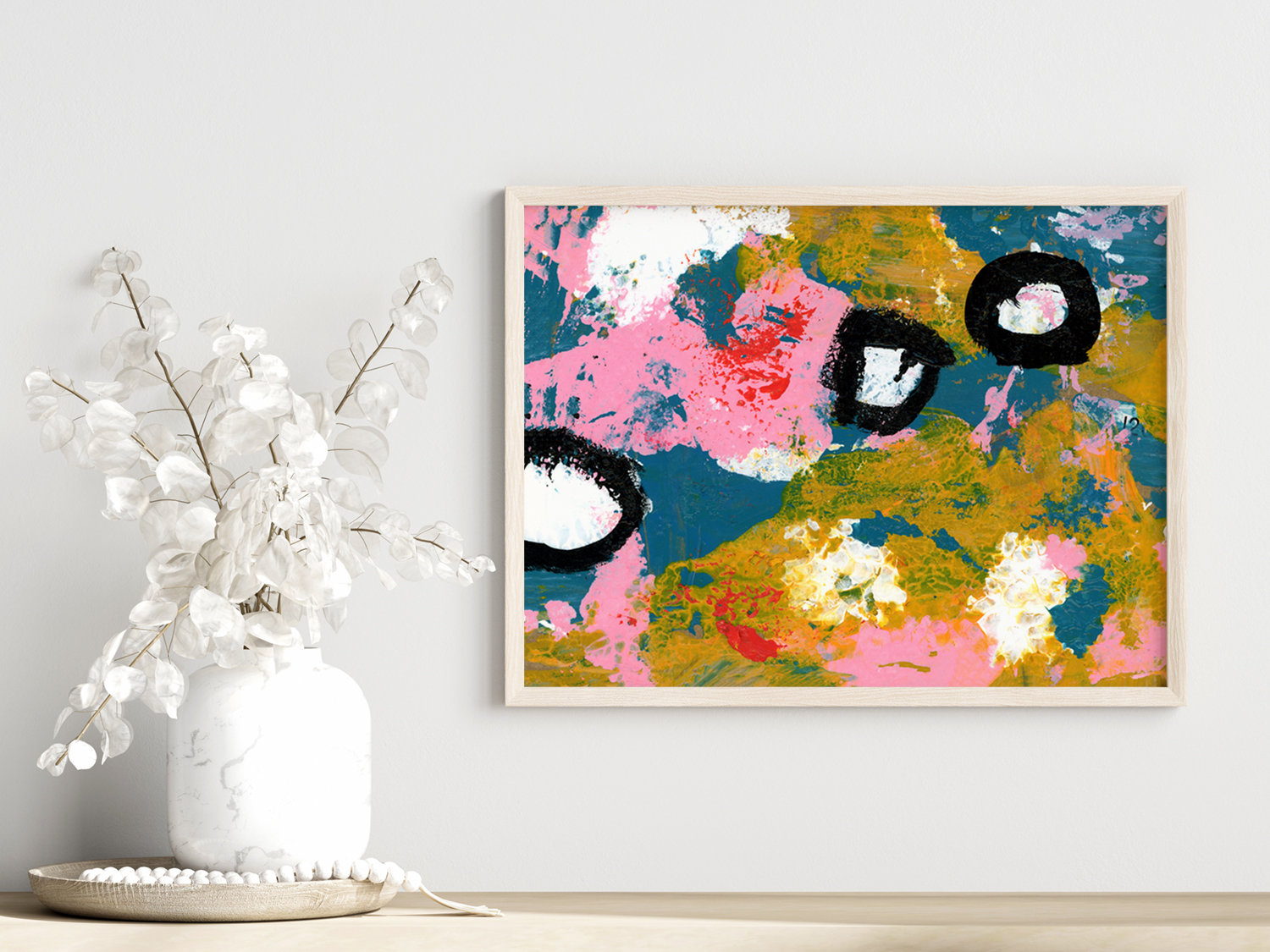 Katie Jeanne Wood - Jump Thru Hoops abstract painting print