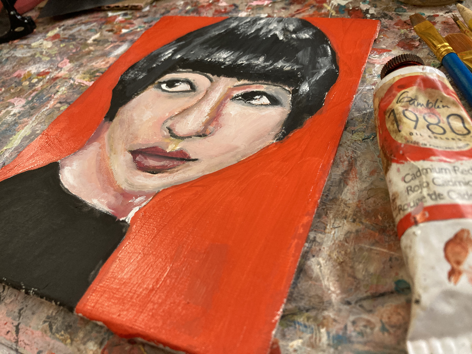 Katie Jeanne Wood - Anna May Wong oil portrait painting
