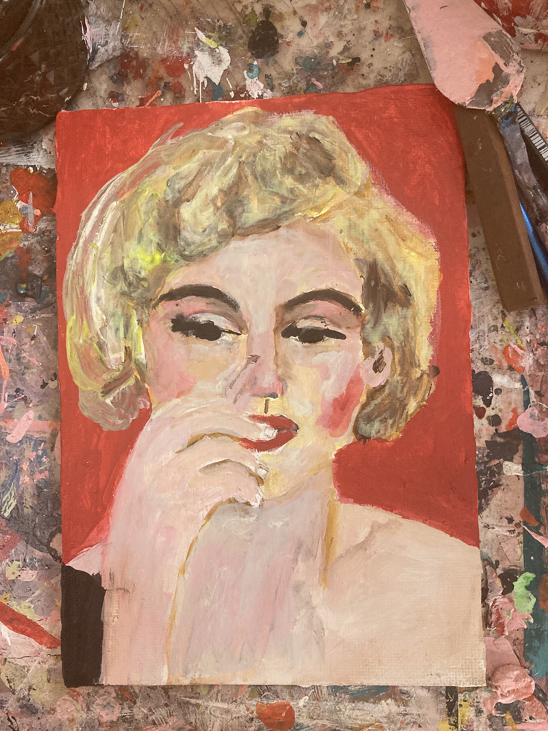 Katie Jeanne Wood - Marilyn Monroe portrait painting