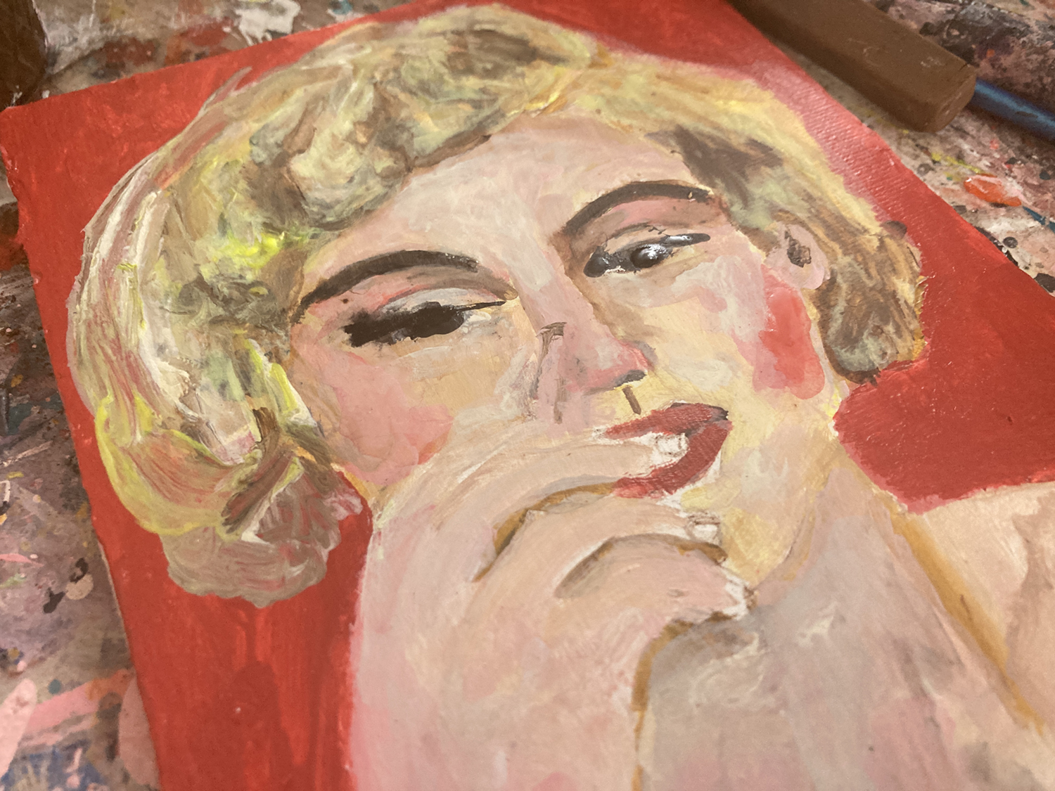 Katie Jeanne Wood - Marilyn Monroe portrait painting