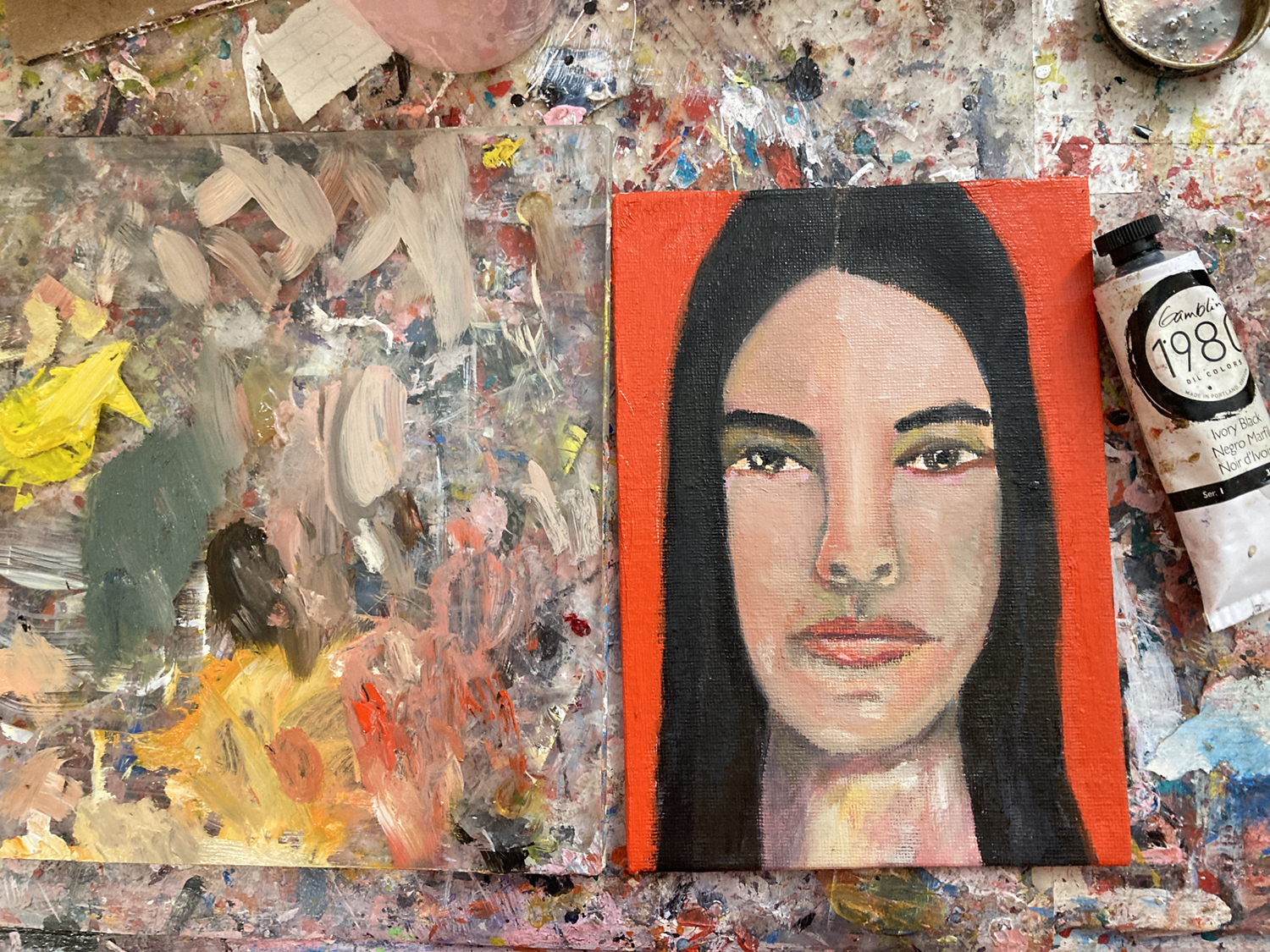 Katie Jeanne Wood - Ali MacGraw oil portrait painting 