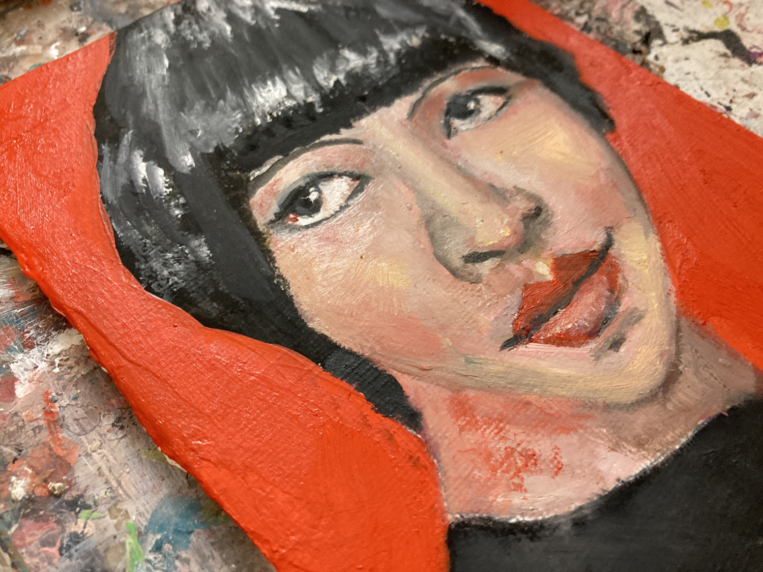 Katie Jeanne Wood - Anna May Wong oil portrait painting 