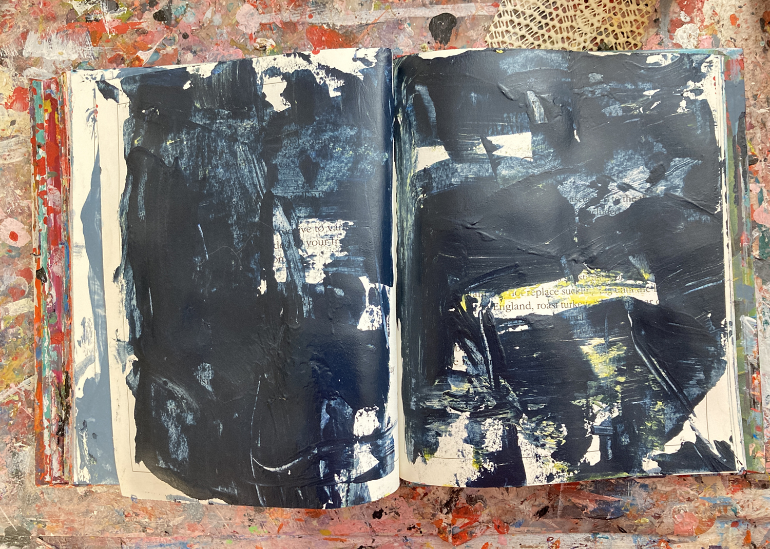 Katie Jeanne Wood - Art journal layer one