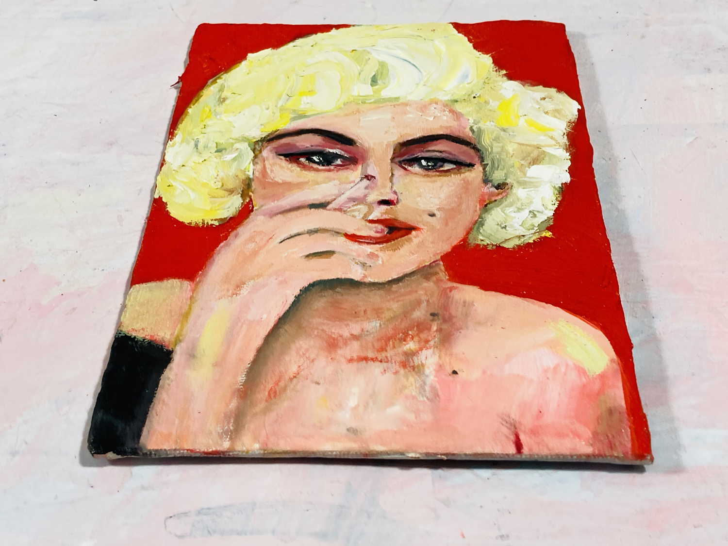 Katie Jeanne Wood - Marilyn Monroe oil portrait painting