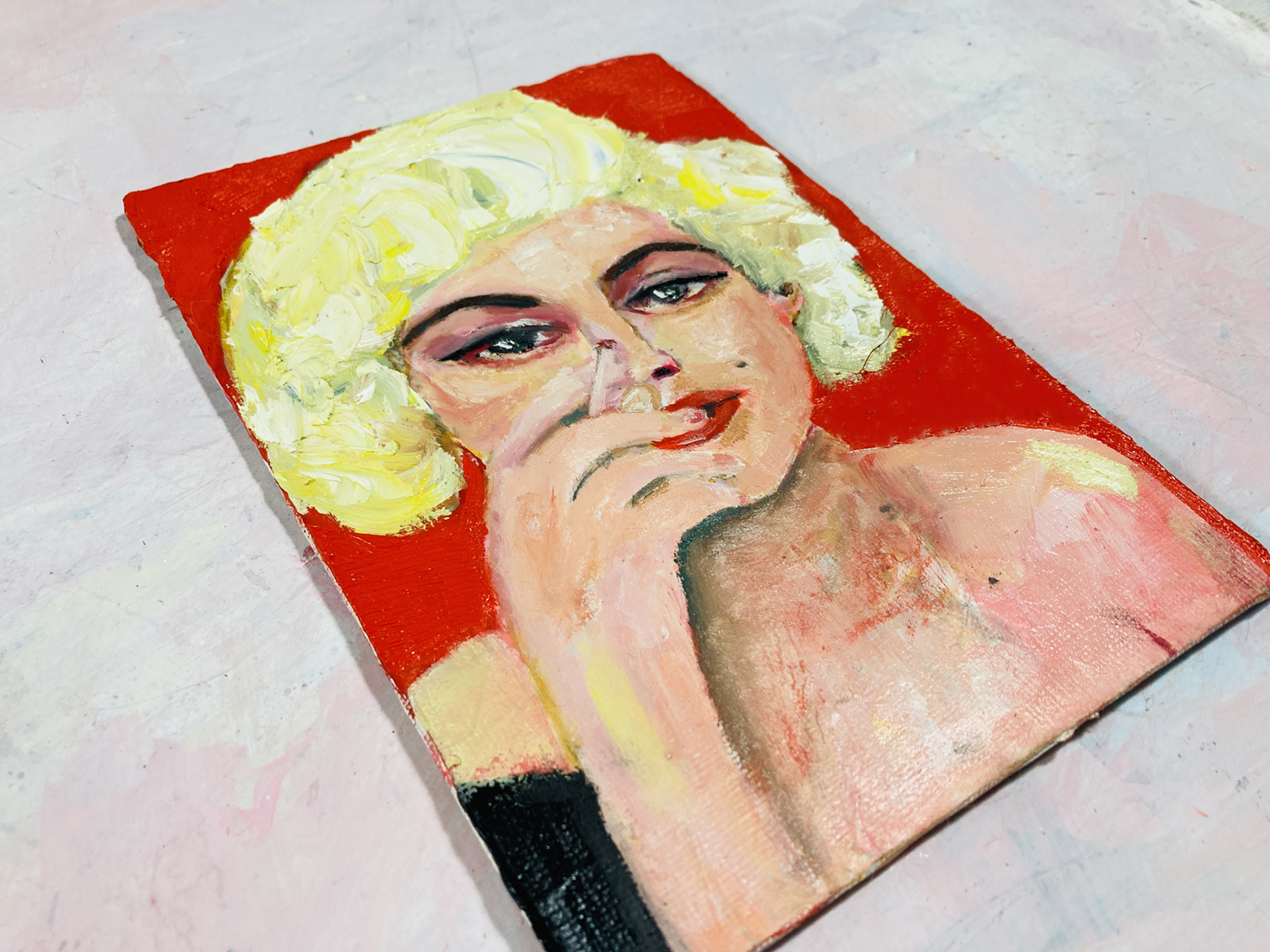Katie Jeanne Wood - Marilyn Monroe oil portrait painting