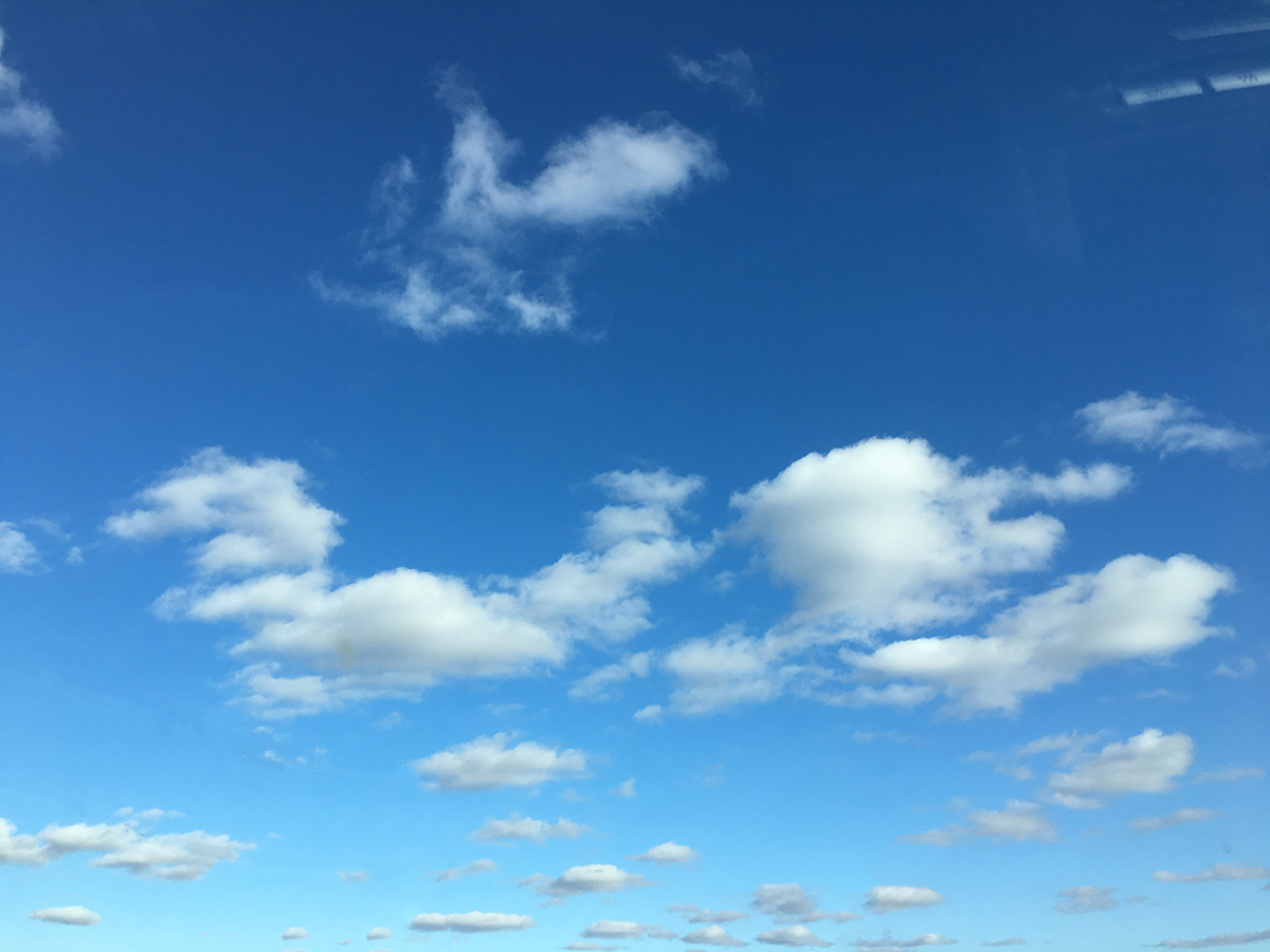 Katie Jeanne Wood - blue sky & clouds 3