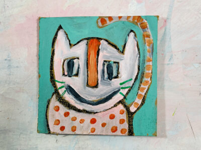 Katie Jeanne Wood - 4x4 Silly Cat No 3