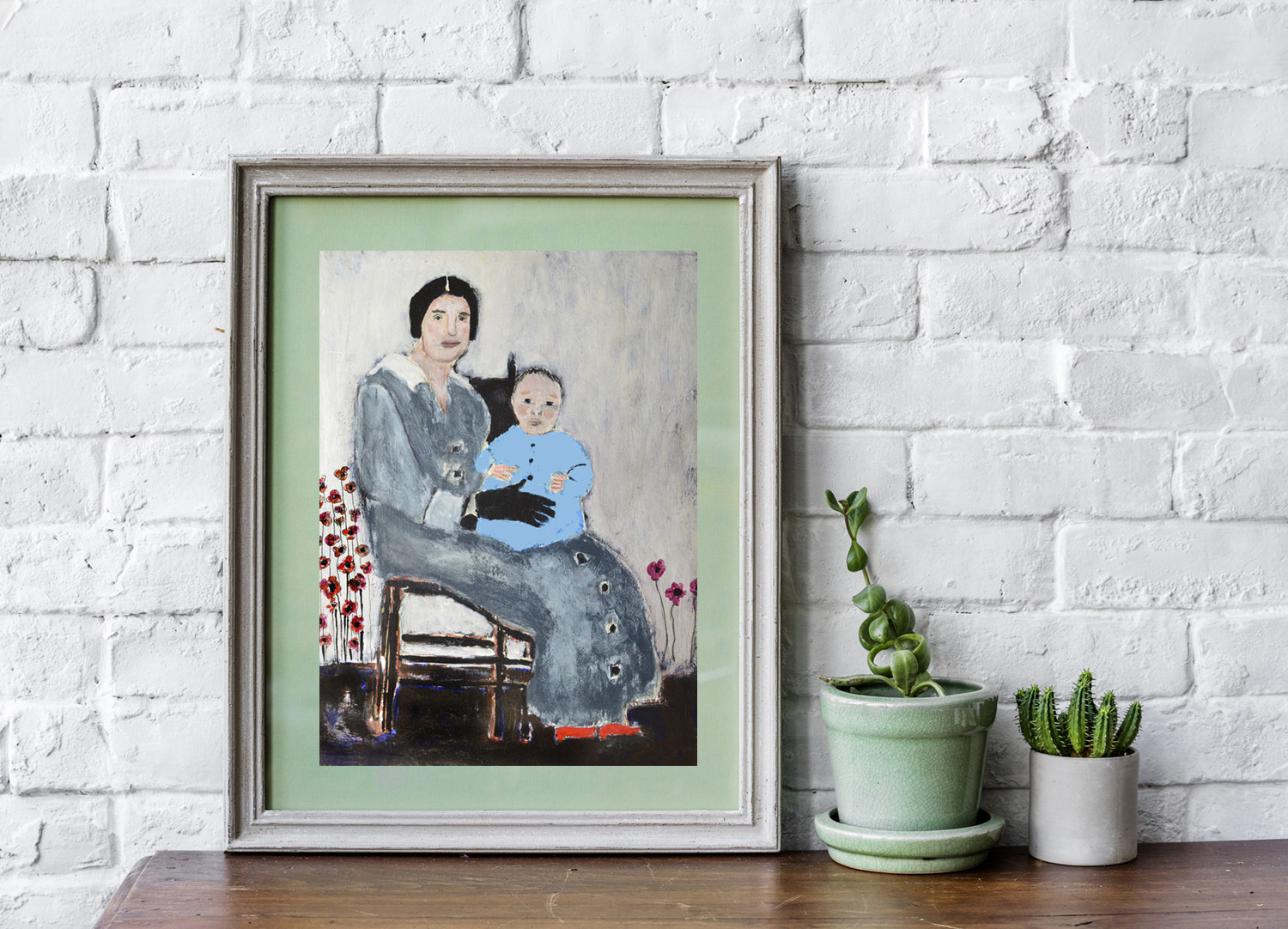 Katie Jeanne Wood - Mother & baby boy print