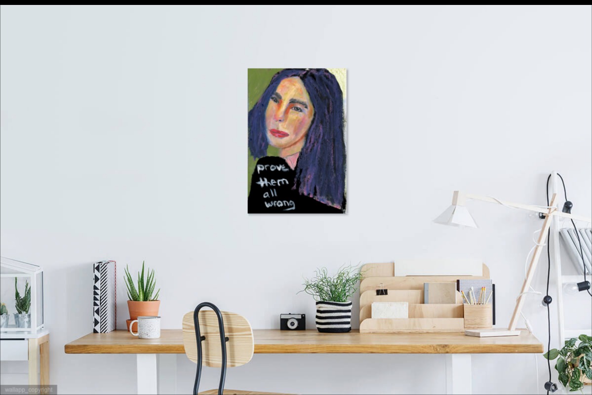 Katie Jeanne Wood - Prove Them All Wrong Portrait Painting Print