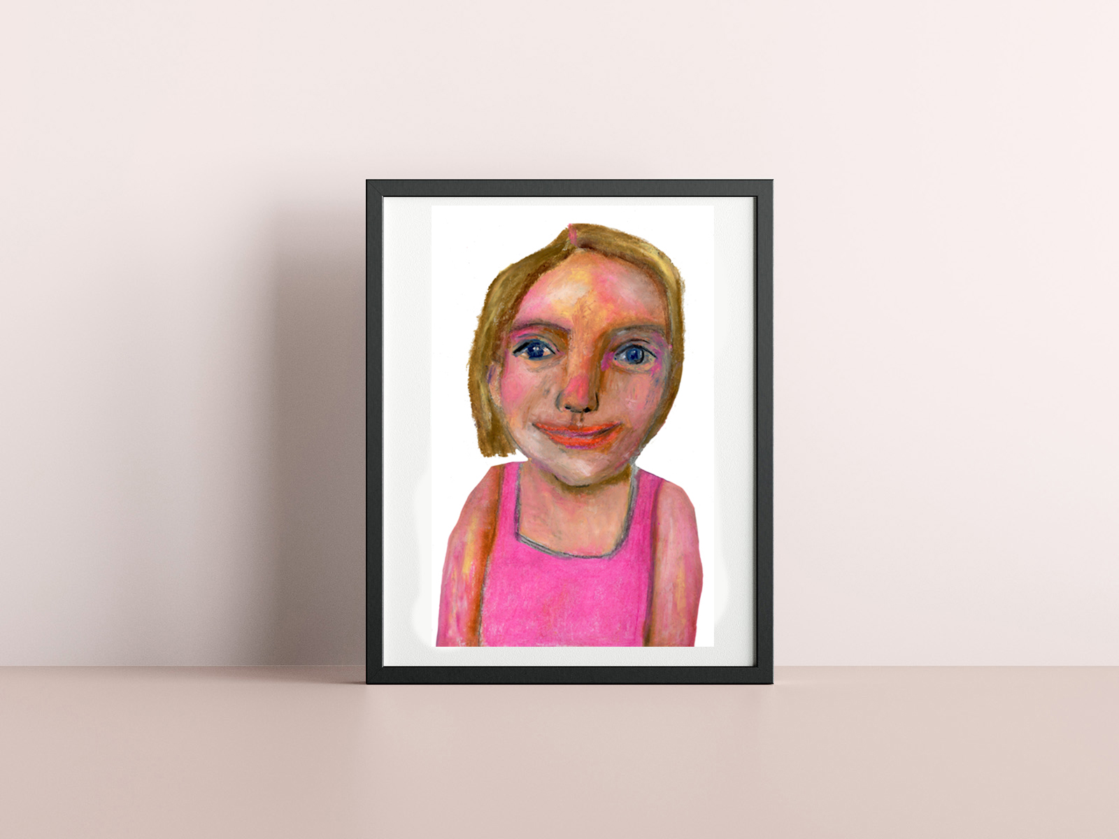 Katie Jeanne Wood - Swimming in Kindness Portrait Painting Print